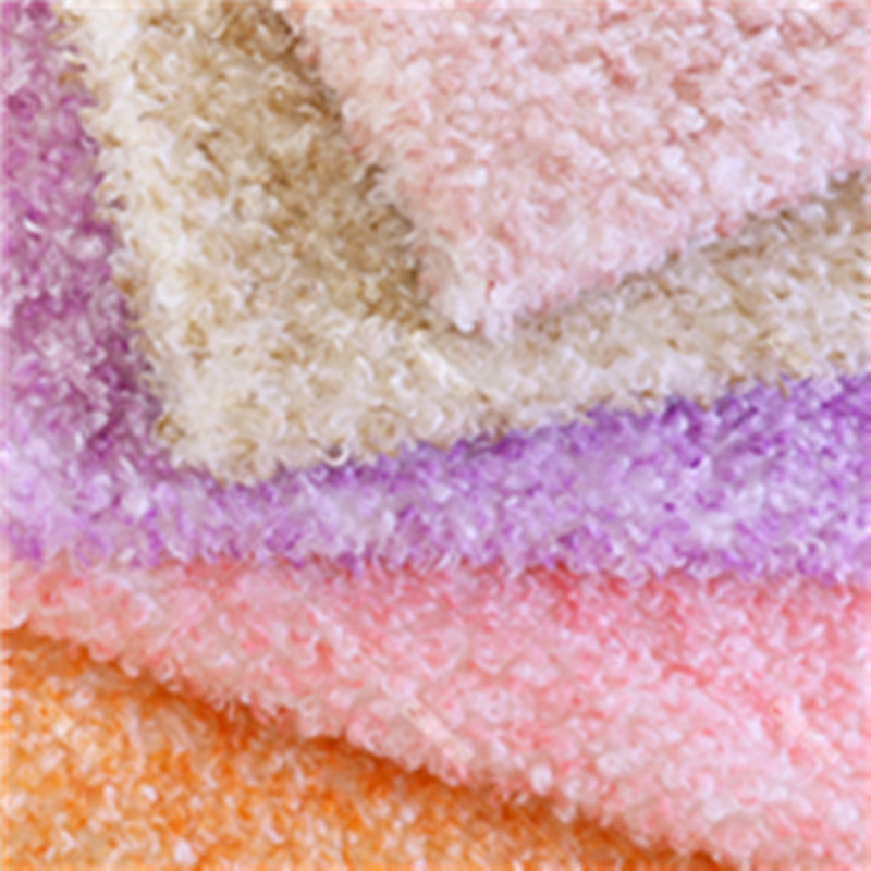 Sewing Tie Dye - Tie-dye rainbow swirl two-tone dyed plush