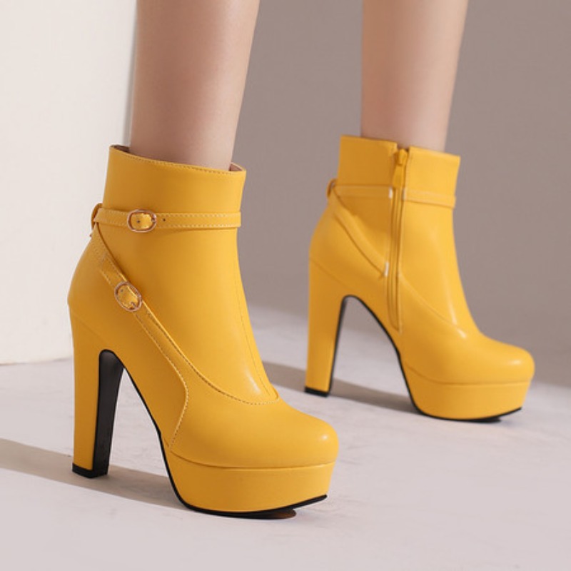 Fashion Platform Boots Women S - Sewing Fleece ulasan dan harga