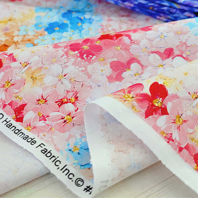 Pure Cotton Flower Printed Fab - Sewing By ulasan dan harga