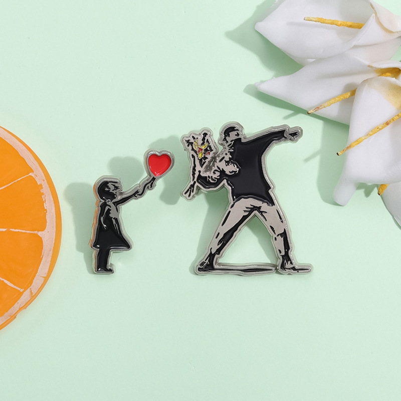 5 Styles Sculpture Enamel Pins - Sewing Labels ulasan dan harga