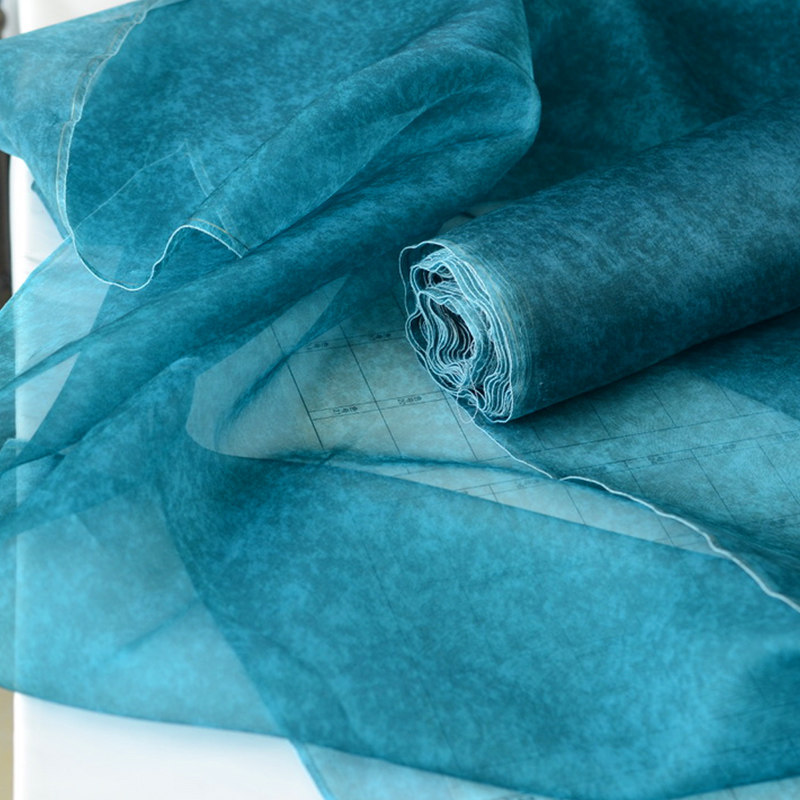 Tie-dye Silk Organza Fabric fo - Sewing Tie Dye ulasan dan harga