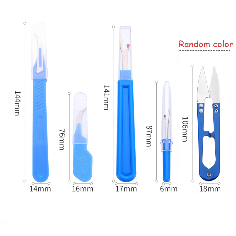 5Pcs Blue Sewing Ripper Kit wi - Sewing Repair ulasan dan harga