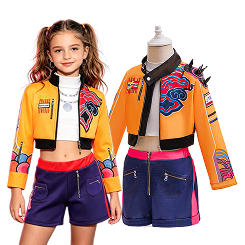 Kids Girls Street‑Style Fancy  - Sewing Jackets ulasan dan harga
