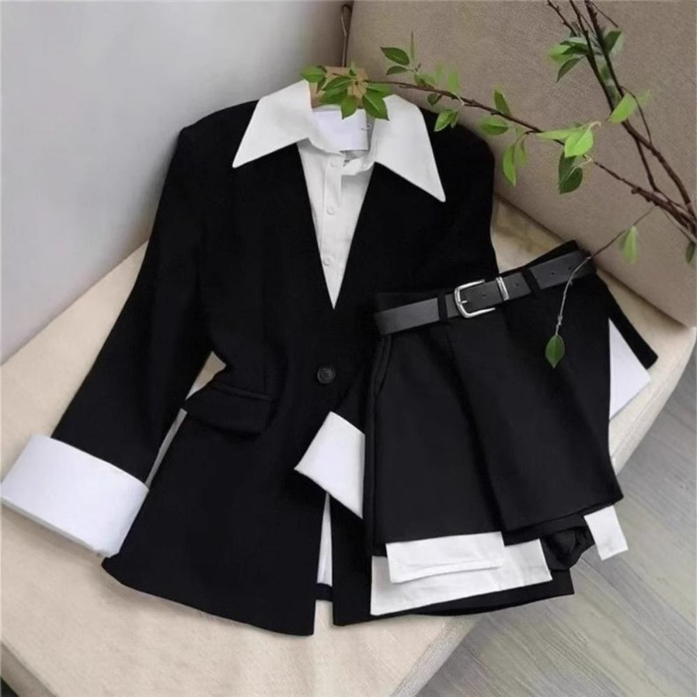 Women Two Piece Skirt Sets Pat - Sewing Jackets ulasan dan harga