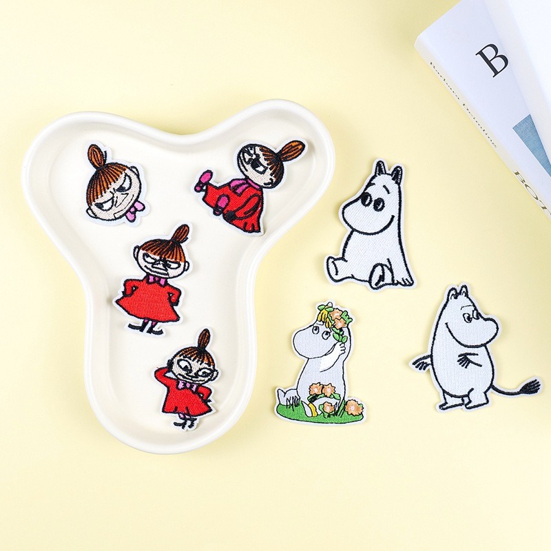Moomin Cute Cartoon Embroidere - Sewing Repair ulasan dan harga