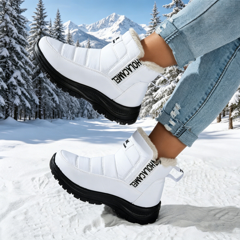 Women's snow boots with thick  - Sewing Fleece ulasan dan harga