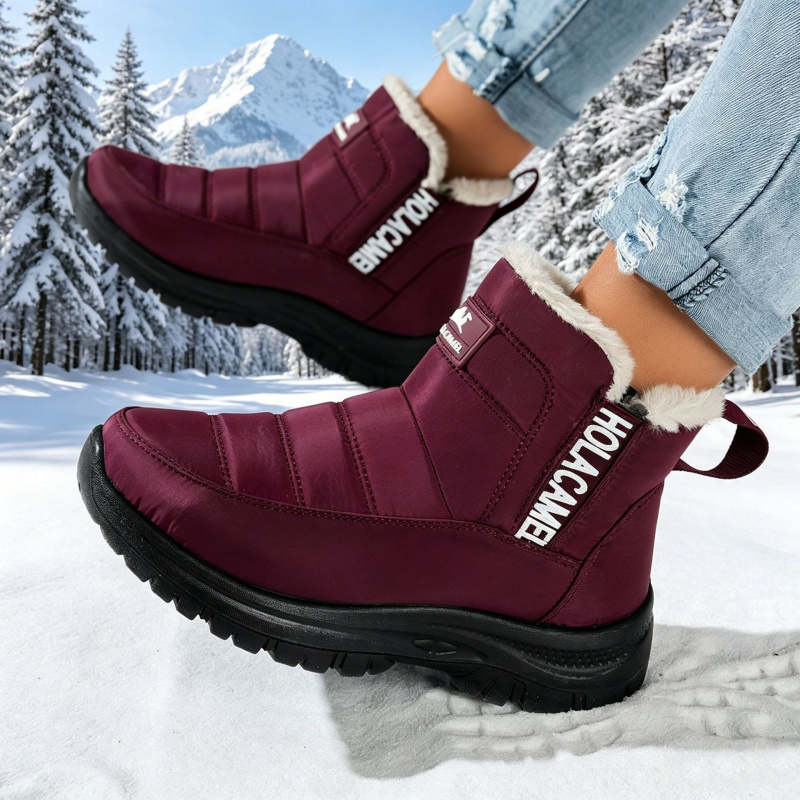 Women's snow boots with thick  - Sewing Fleece ulasan dan harga