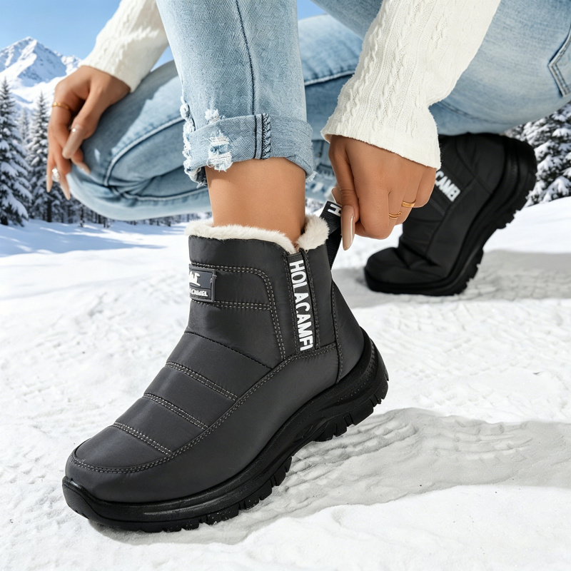 Women's snow boots with thick  - Sewing Fleece ulasan dan harga