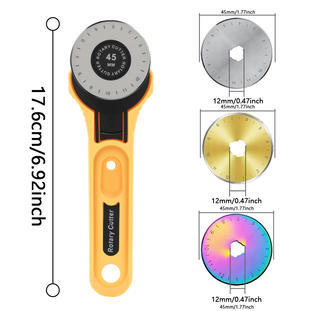 45mm Rotary Fabric Cutter Leat - Sewing Necessities ulasan dan harga
