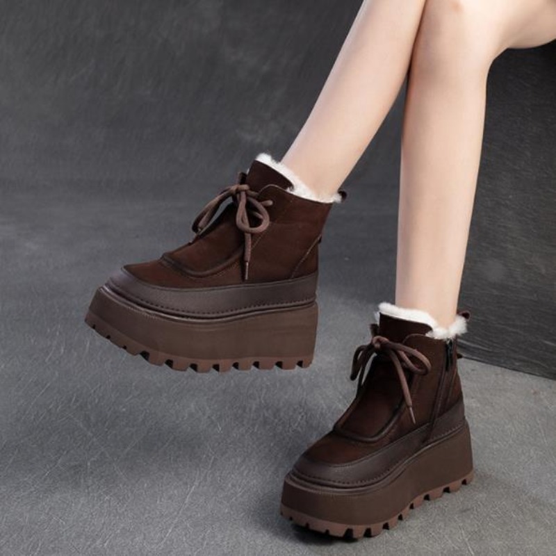 Women's Retro Winter Snow Boot - Sewing Fleece ulasan dan harga
