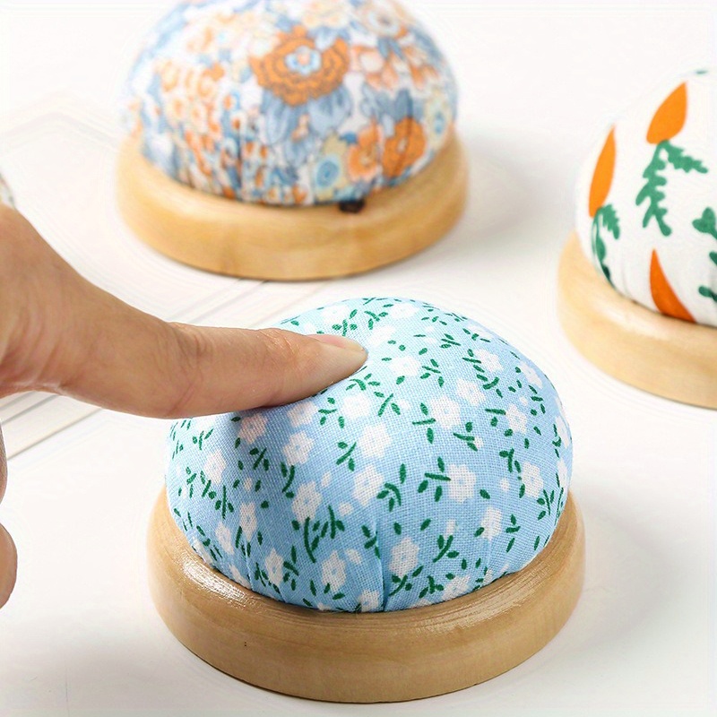1Pc Ramdon Color Wood Stand Cl - Sewing Pin Cushion ulasan dan harga