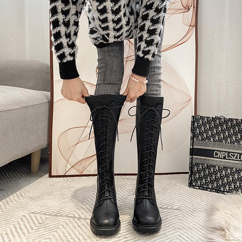 Round Toe Fleece-Lined Elegant - Sewing Fleece ulasan dan harga