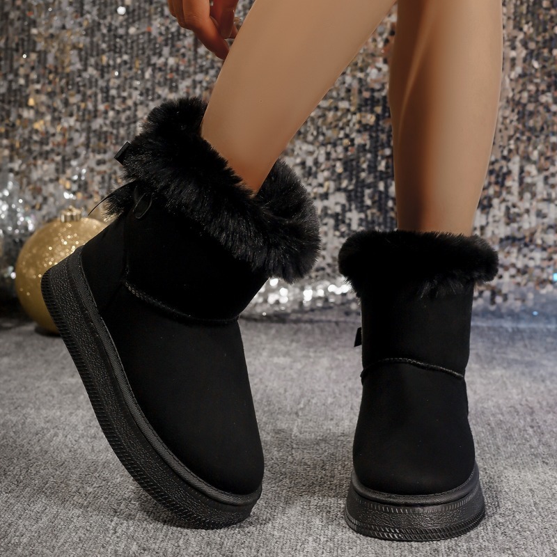 Platform Snow Boots Women's Ne - Sewing Fleece ulasan dan harga