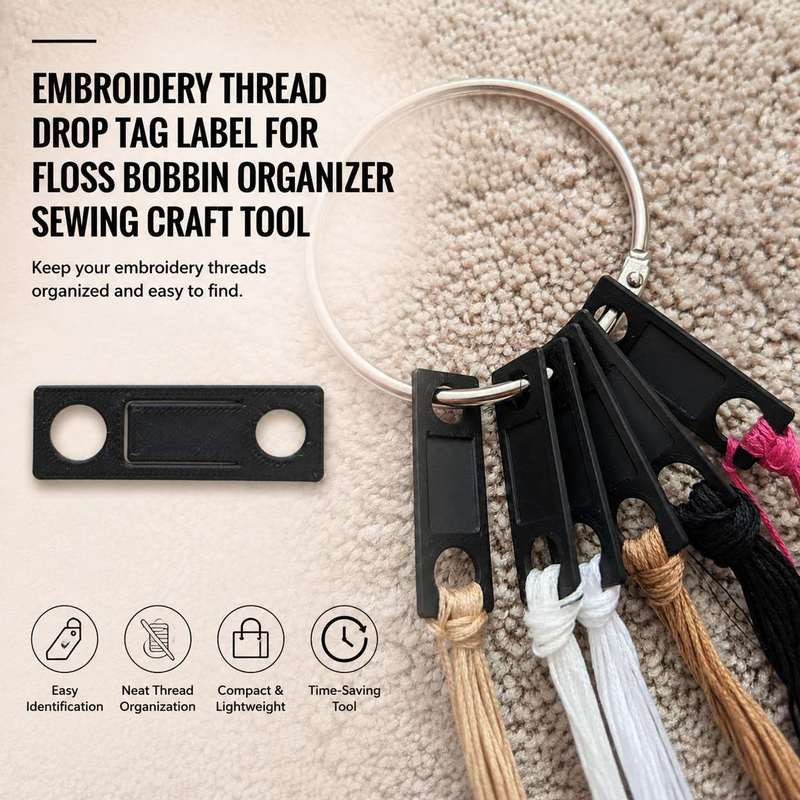 Embroidery Thread Drop Tag Lab - Sewing Labels ulasan dan harga