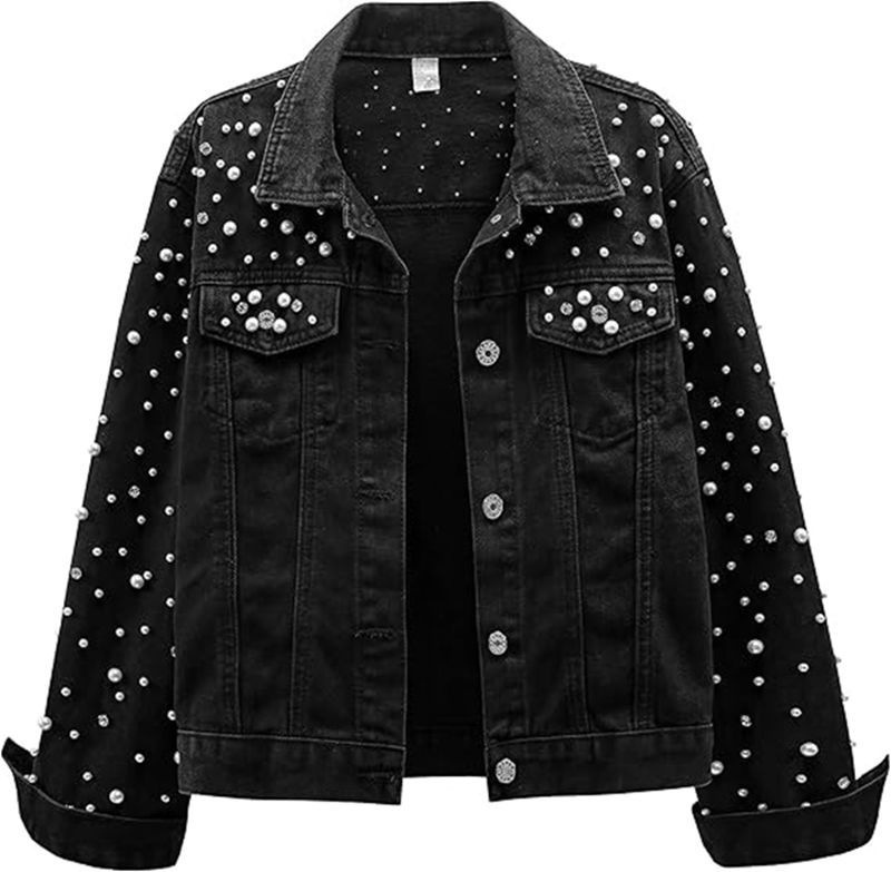 New Pearl Denim Jackets for Wo - Sewing Jackets ulasan dan harga