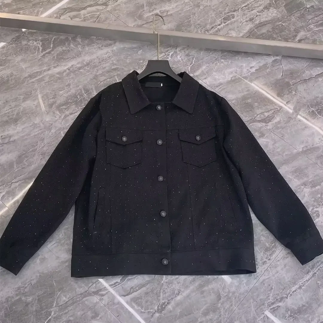 Jeans Coat for Men Button Casu - Sewing Jackets ulasan dan harga
