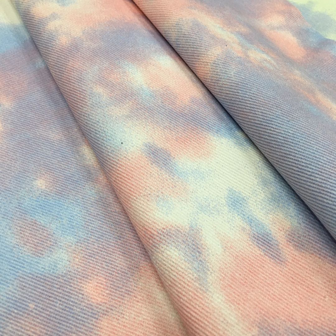Color Tie Dye Washed Denim Fab - Sewing Tie Dye ulasan dan harga