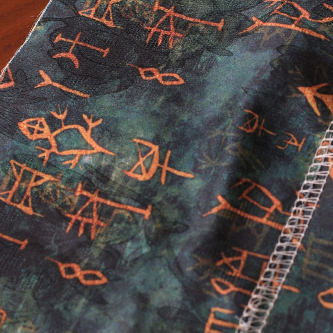 Oracle Bone Script Jacquard Re - Sewing Tie Dye ulasan dan harga