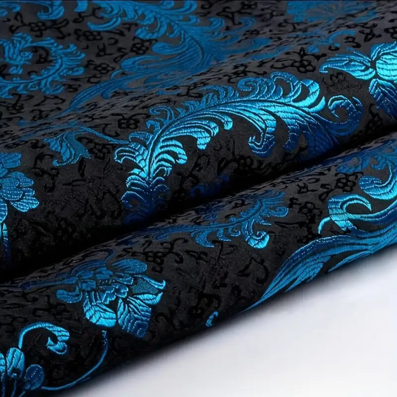 3D Blue Phoenix Tail Brocade F - Sewing By ulasan dan harga