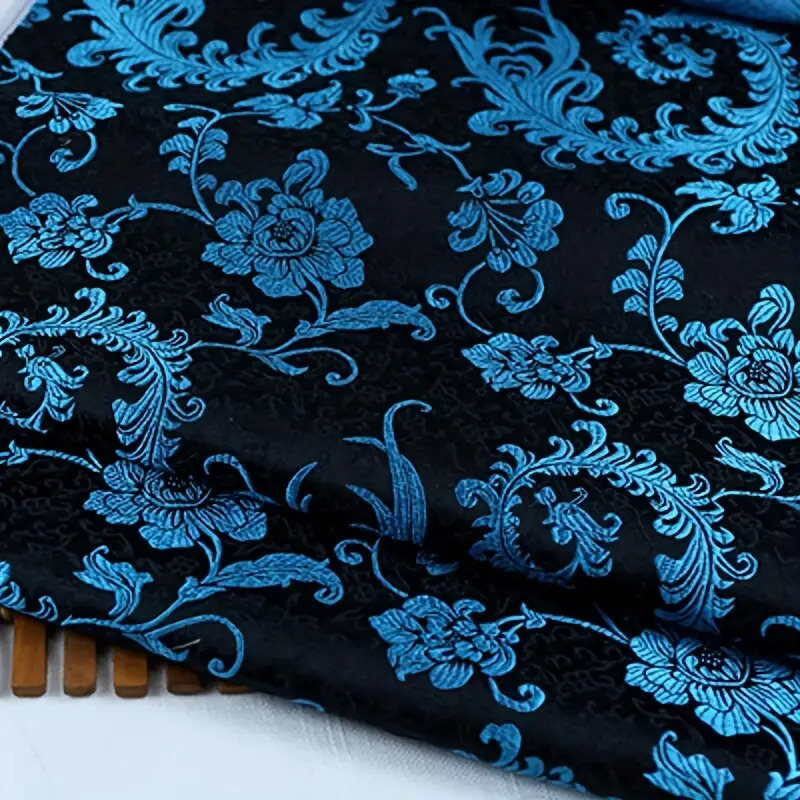 3D Blue Phoenix Tail Brocade F - Sewing By ulasan dan harga