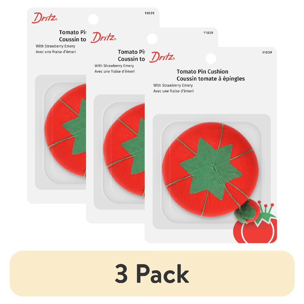 Hot Selling 3 Pack Red Tomato  - Sewing Pin Cushion ulasan dan harga