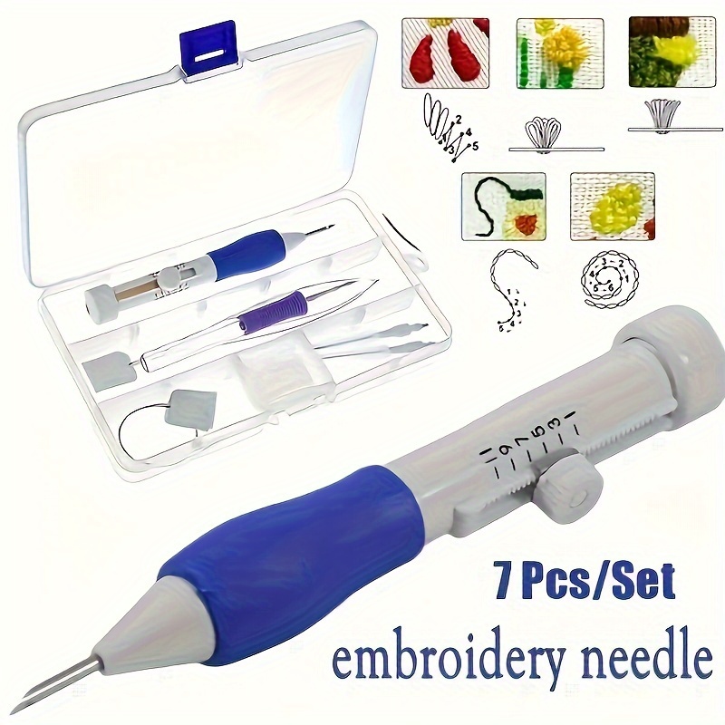 7-Piece Embroidery Punch Needl - Sewing Necessities ulasan dan harga