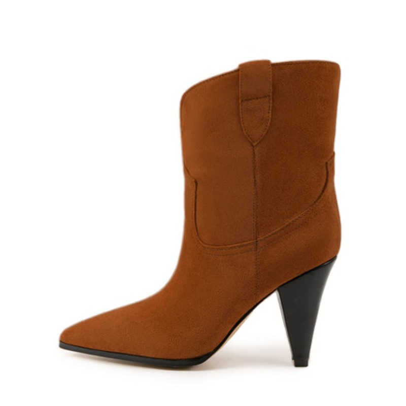 Bicolor Spike Heels Pull On Fa - Sewing Fleece ulasan dan harga