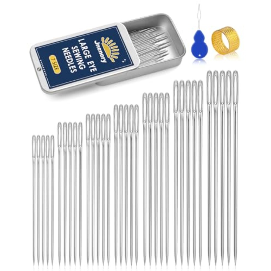 Large Eye Sewing Needles, 7 Si - Sewing Repair ulasan dan harga